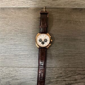 Michael Kors Brown Leather Strap Watch
